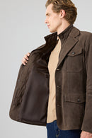 Sacramento Erkek Kahverengi Nubuk Deri Mont | Derimod