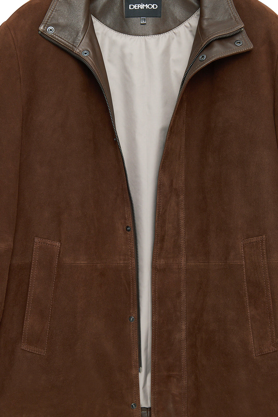 Aguero Men's Brown Suede Leather Jacket