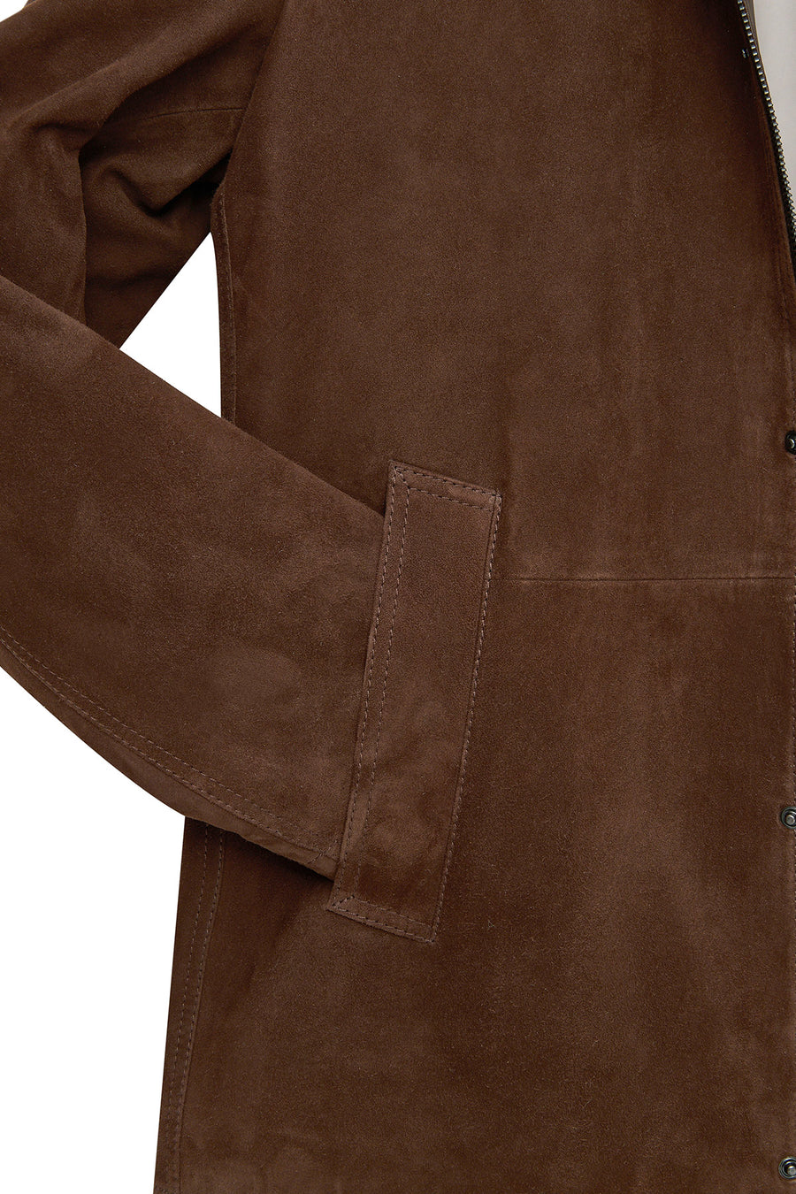 Aguero Men's Brown Suede Leather Jacket