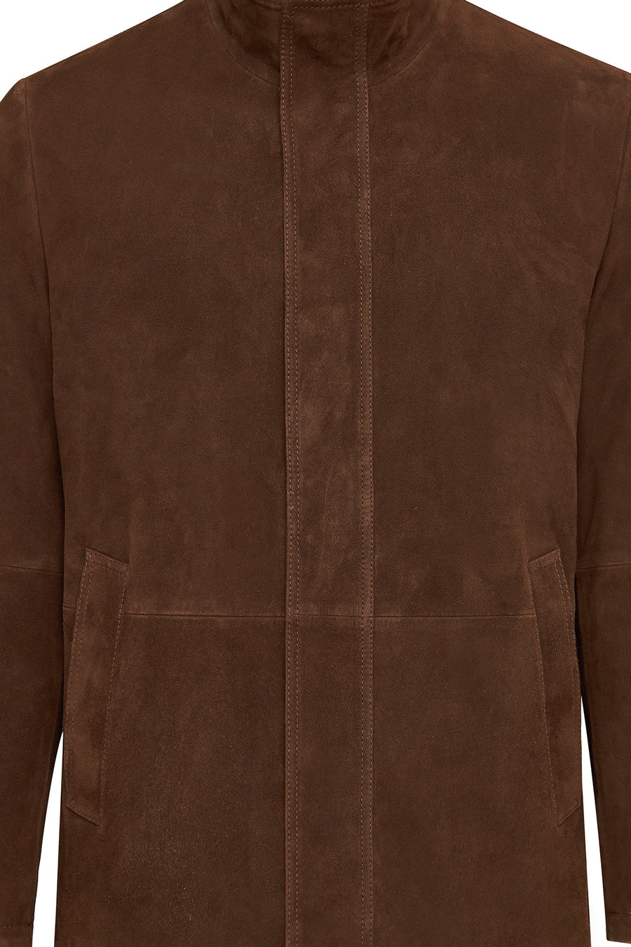 Aguero Men's Brown Suede Leather Jacket