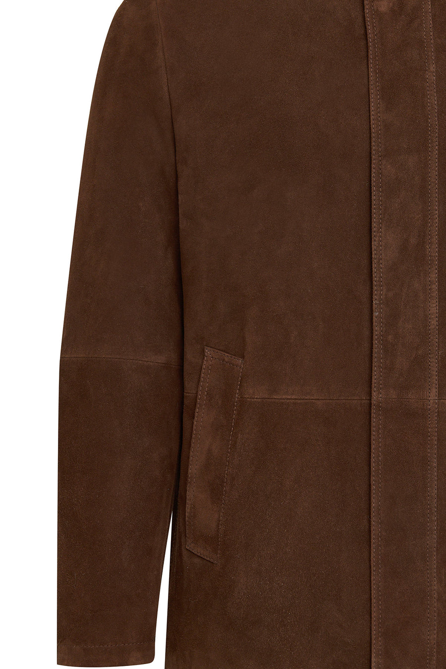 Aguero Men's Brown Suede Leather Jacket