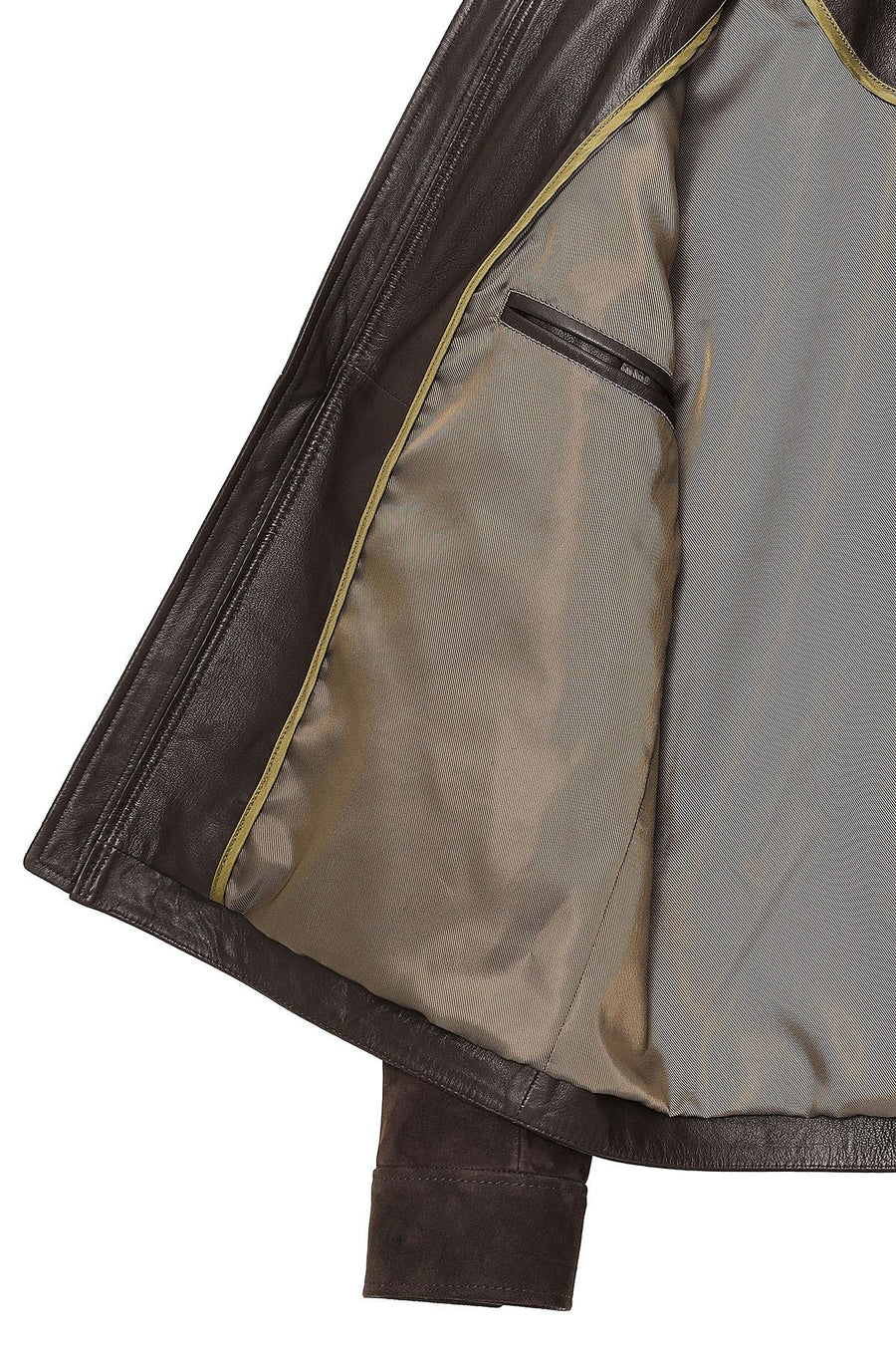 Morata Men's Brown Nubuck Leather Jacket