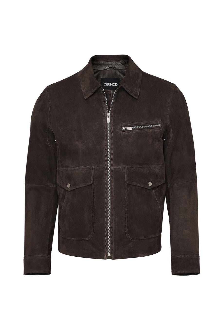 Morata Men's Brown Nubuck Leather Jacket