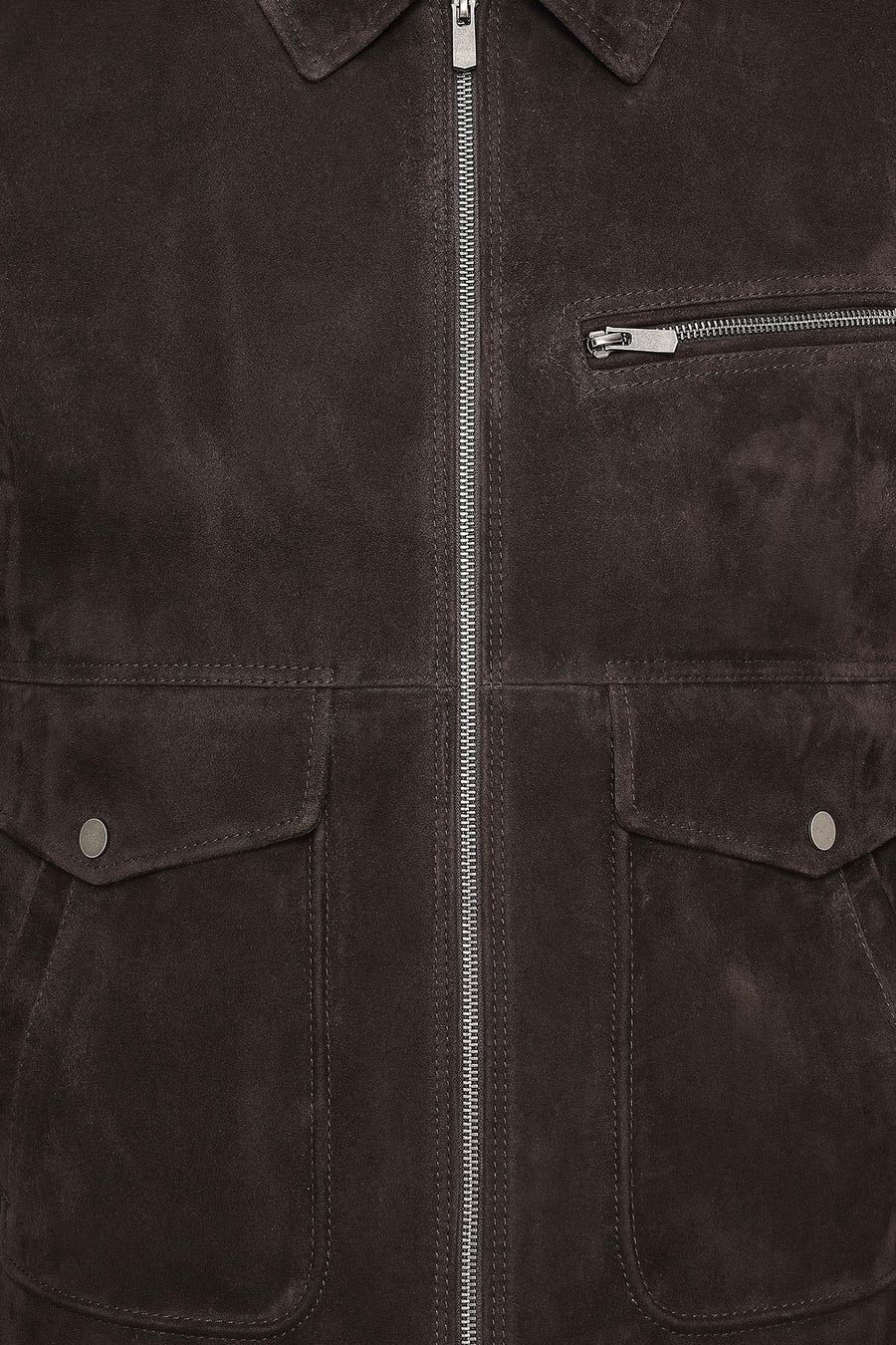 Morata Men's Brown Nubuck Leather Jacket
