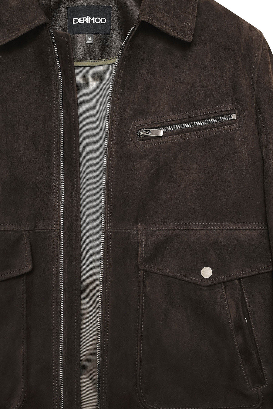Morata Men's Brown Nubuck Leather Jacket