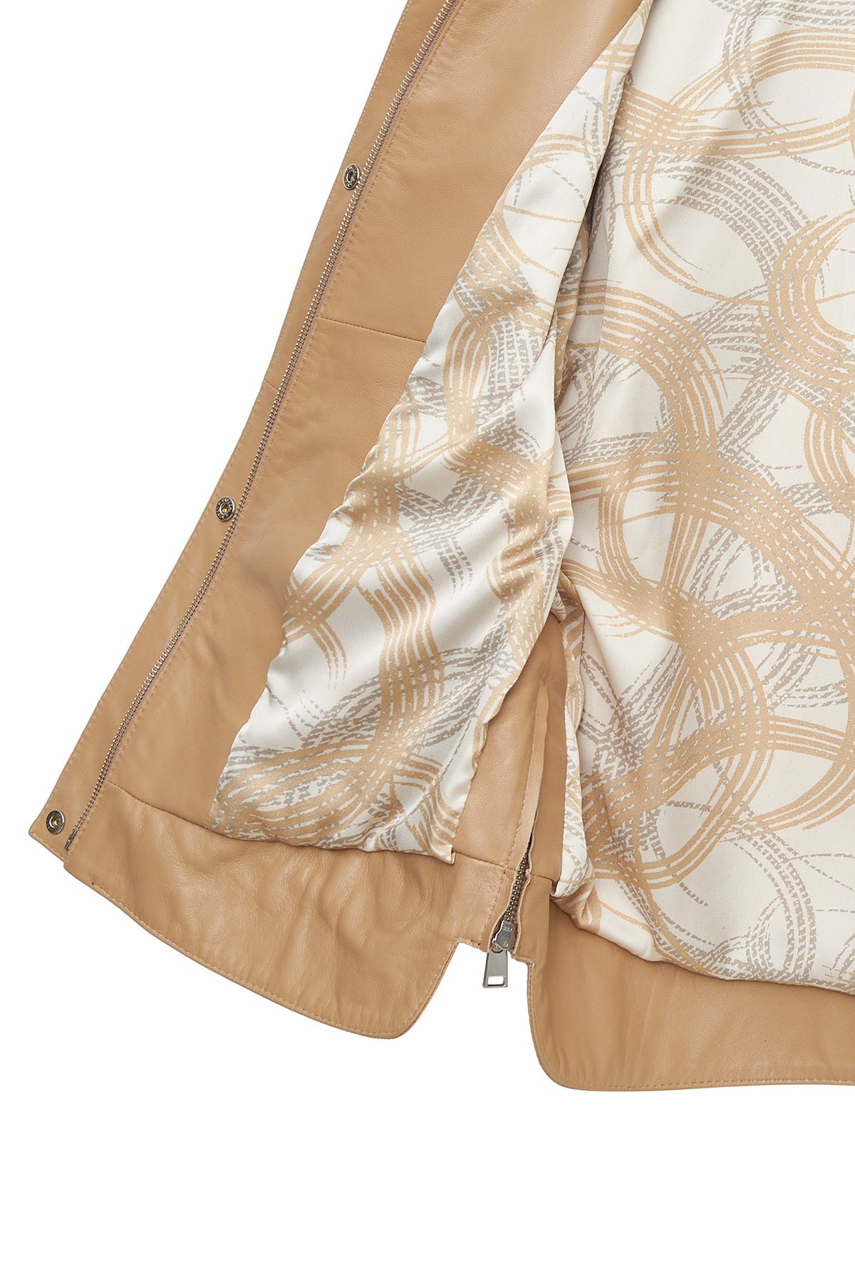 Karen Kadın Bej Deri Ceket