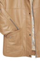Karen Kadın Bej Deri Ceket | Derimod