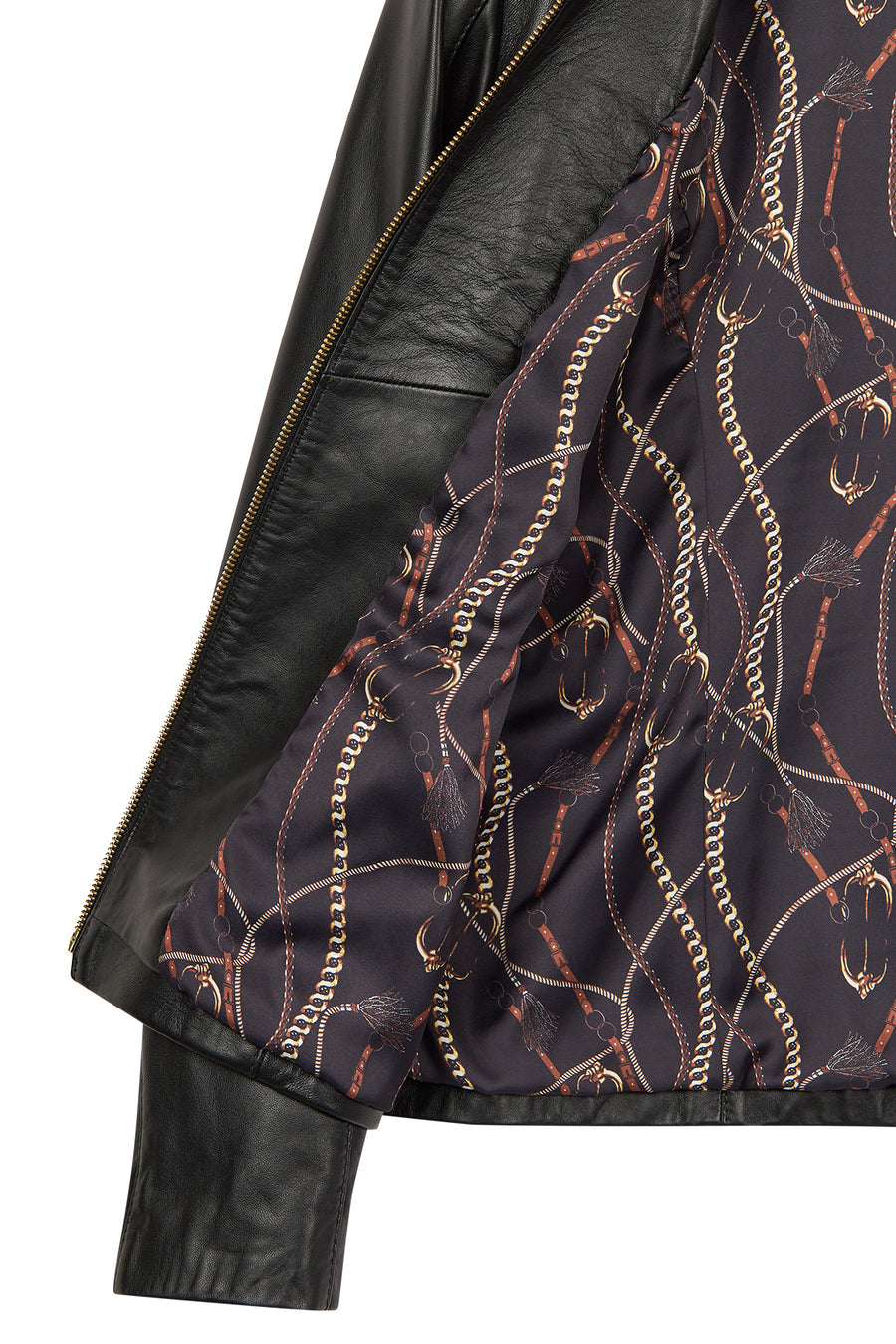 Lydia (Plus) Women's Black Wide Fit Zippered Leather Jacket