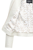 Zoey Kadın Bej Kısa Deri Ceket | Derimod