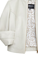 Zoey Kadın Bej Kısa Deri Ceket | Derimod