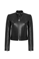 Missy Kadın Siyah Kısa Deri Ceket | Derimod