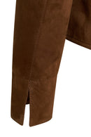 Lara Kadın Kahverengi Kısa Süet Deri Ceket | Derimod