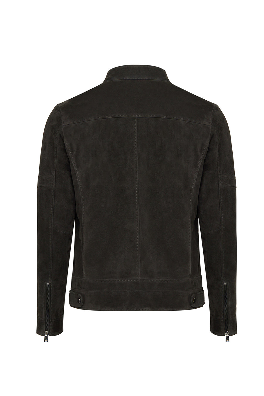 Patrick Men's Grey Suede Leather Jacket