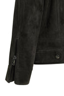 Patrick Erkek Gri Süet Deri Ceket | Derimod