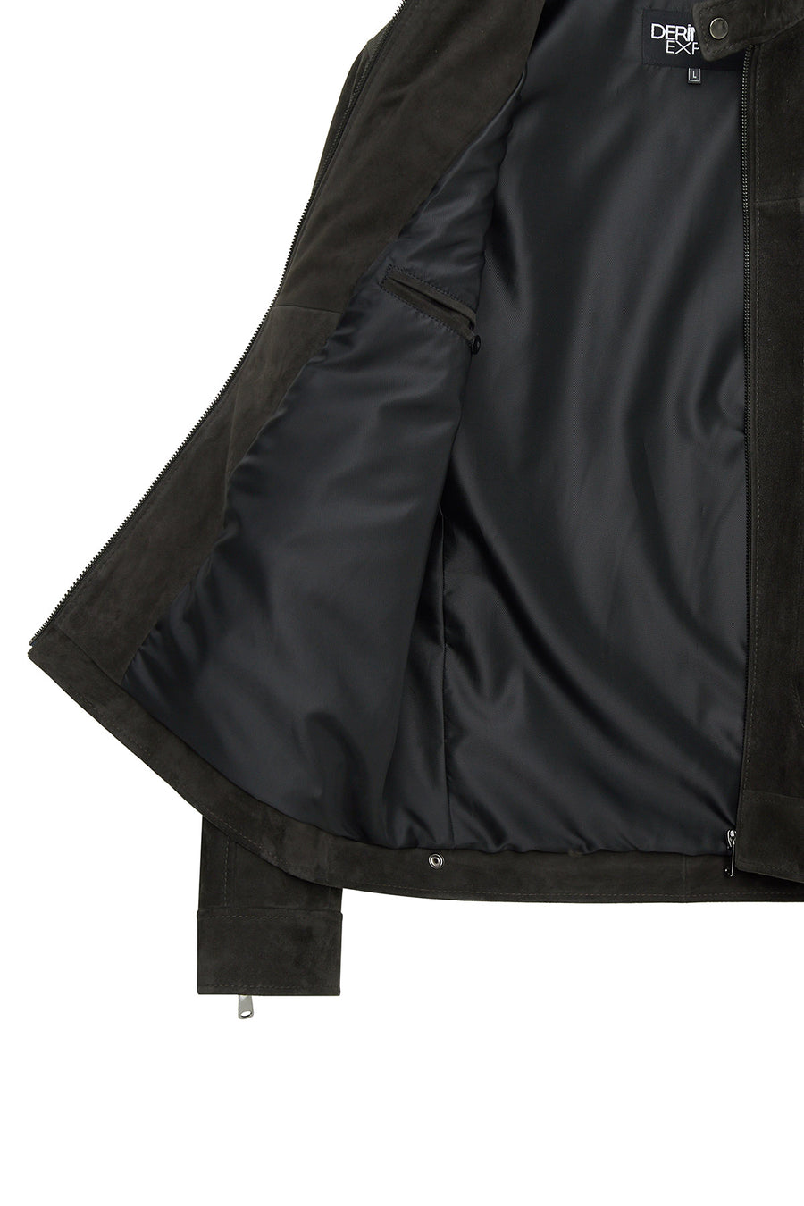 Patrick Men's Grey Suede Leather Jacket