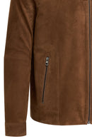 Mark Men's Brown Suede Leather Jacket | Derimod