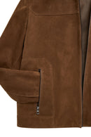 Mark Men's Brown Suede Leather Jacket | Derimod