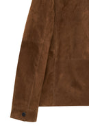 Mark Men's Brown Suede Leather Jacket | Derimod