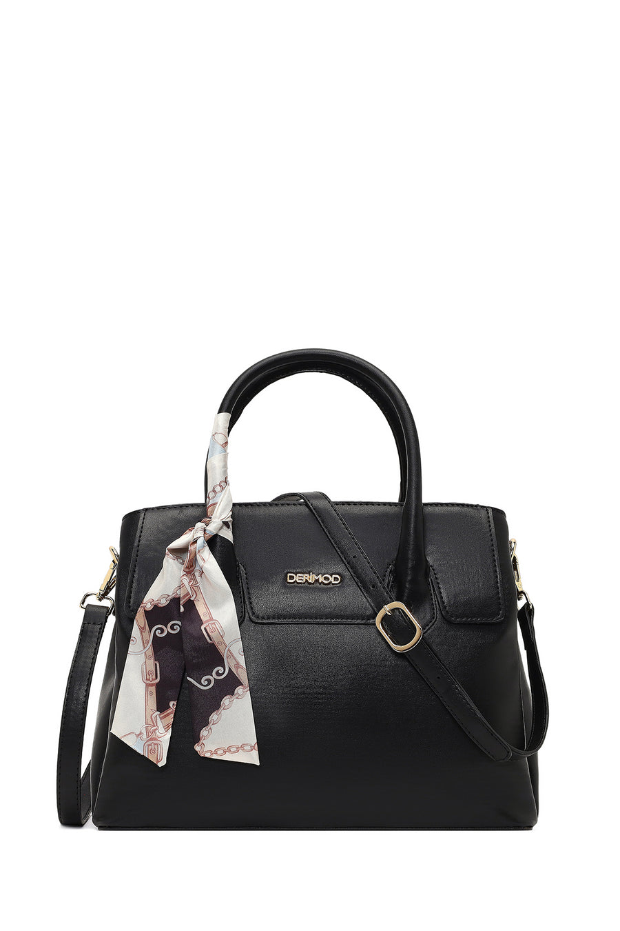 Women's Black Long Strapped Accessorized Shoulder Bag 25WBD201018 | Derimod