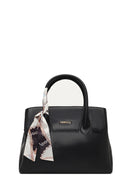 Kadın Siyah Uzun Askılı Aksesuarlı Kol Çantası | Derimod