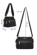 Women's Black Long Strapped Patterned Crossbody Bag | Derimod