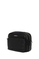 Woman Black Patterned Crossbody Bag | Derimod