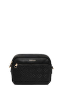 Woman Black Patterned Crossbody Bag | Derimod