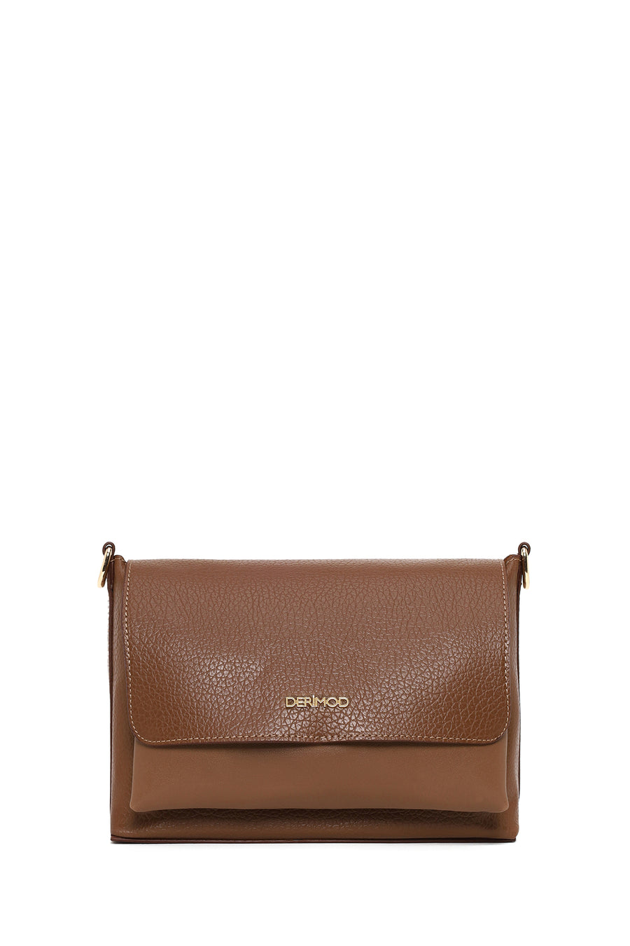 Woman Brown Long Strap Crossbody Bag