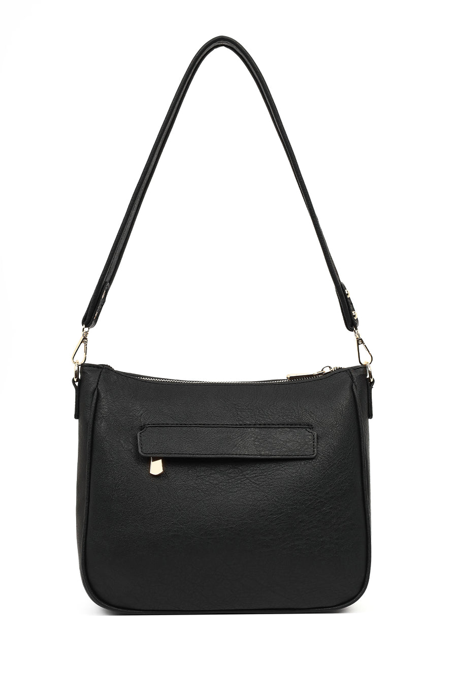 Women's Black Long Strap Shoulder Bag