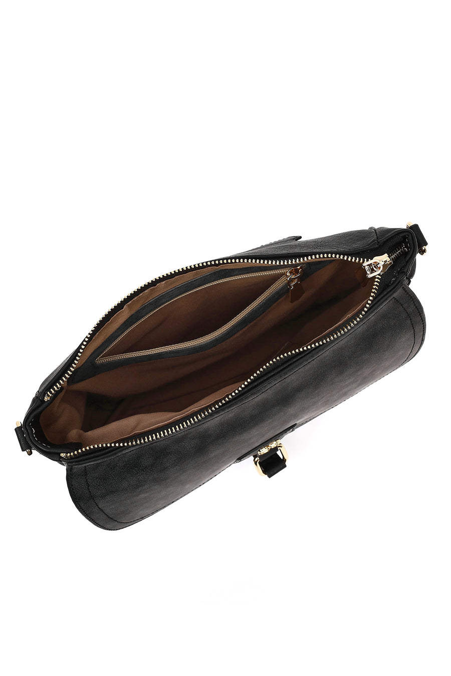 Women's Black Long Strap Shoulder Bag