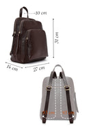 Kadın Kahverengi Deri Sırt Çantası | Derimod