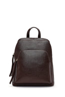 Kadın Kahverengi Deri Sırt Çantası | Derimod