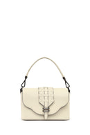 Kadın Krem Uzun Askılı Deri Çapraz Çanta | Derimod