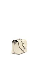 Kadın Krem Uzun Askılı Deri Çapraz Çanta | Derimod