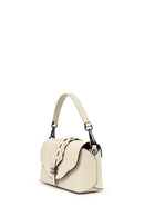 Kadın Krem Uzun Askılı Deri Çapraz Çanta | Derimod