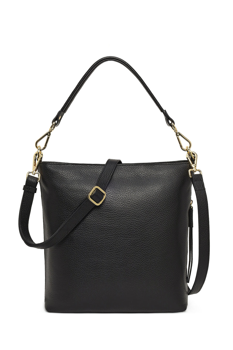 Woman Black Long-Strap Leather Shoulder Bag 25WBD2315FT | Derimod
