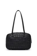 Kadın Siyah Baskılı Omuz Çantası | Derimod