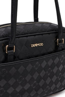 Kadın Siyah Baskılı Omuz Çantası | Derimod