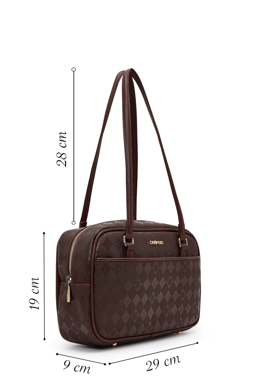 Women's Brown Printed Shoulder Bag