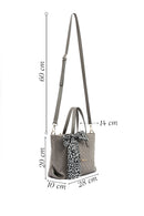 Kadın Gri Uzun Askılı Örgülü Kol Çantası | Derimod