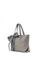 Kadın Gri Uzun Askılı Örgülü Kol Çantası | Derimod