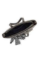 Kadın Gri Uzun Askılı Örgülü Kol Çantası | Derimod