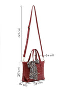 Kadın Bordo Uzun Askılı Örgülü Kol Çantası | Derimod