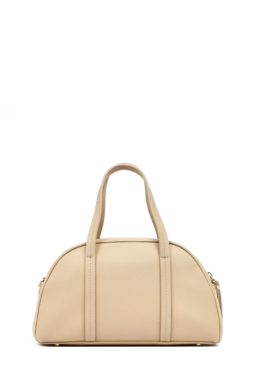 Women's Beige Long Strap Classic Handbag