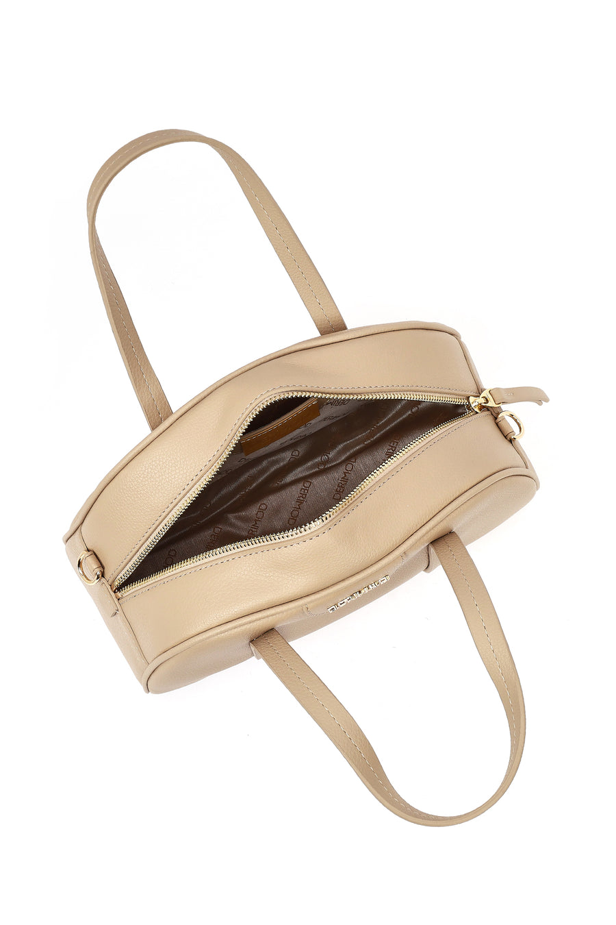 Women's Beige Long Strap Classic Handbag