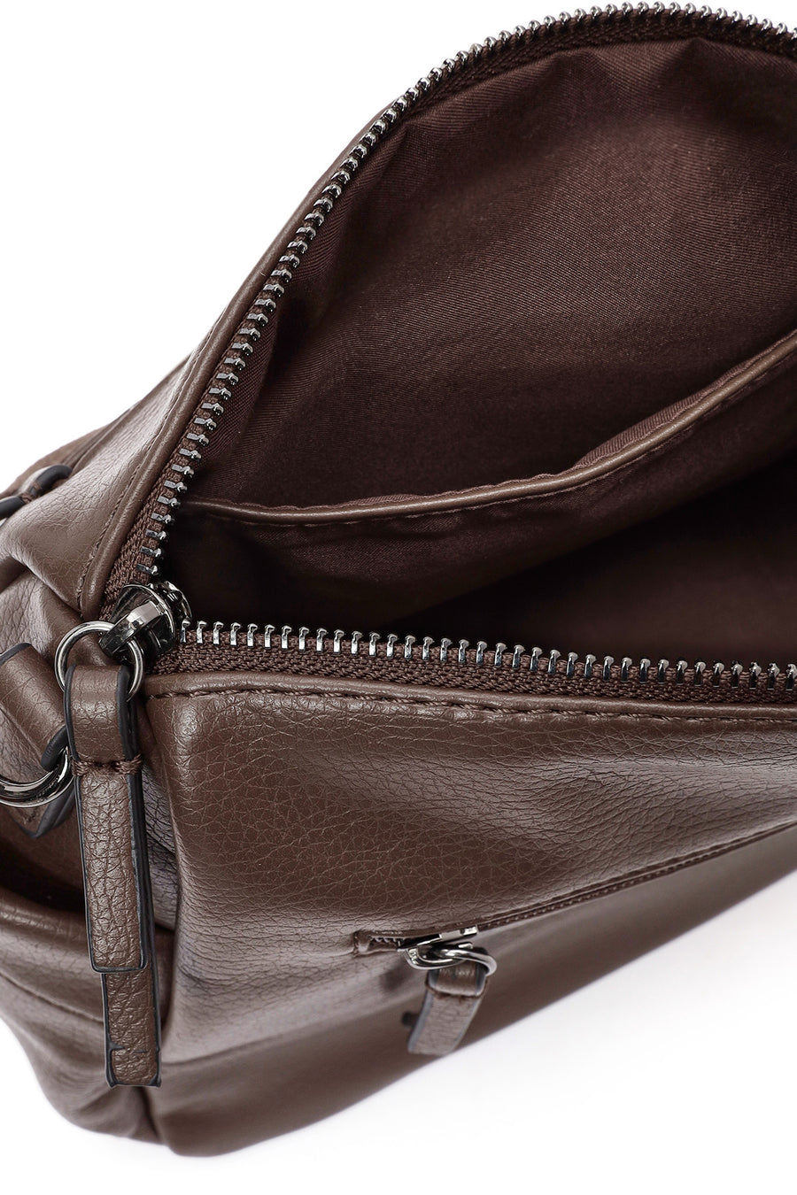 Women's Brown Long Strap Crossbody Bag