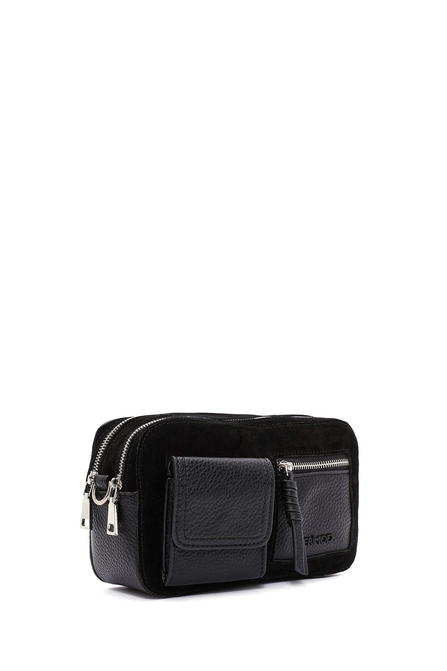 Kadın Siyah Uzun Askılı Çapraz Çanta