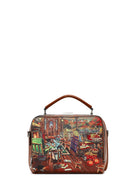 Women's Tan Long Strap Patterned Shoulder Bag | Derimod