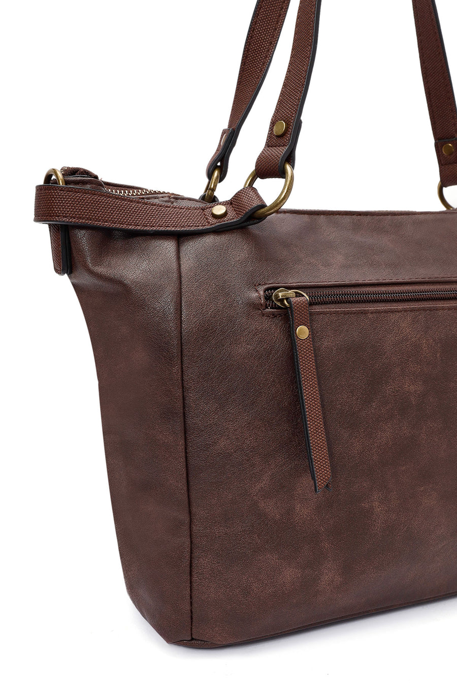 Women's Brown Long Strap Shoulder Bag