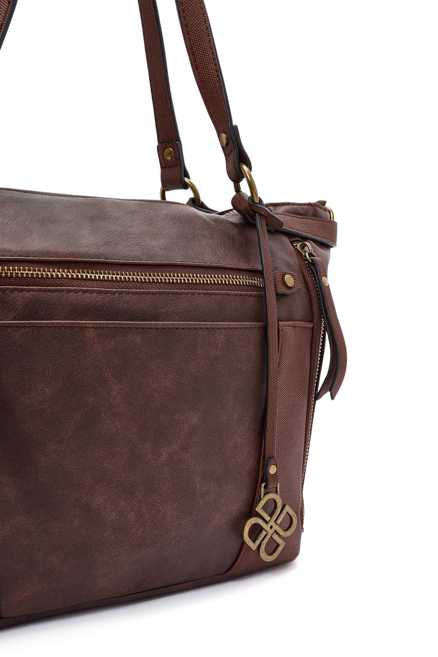 Women's Brown Long Strap Shoulder Bag